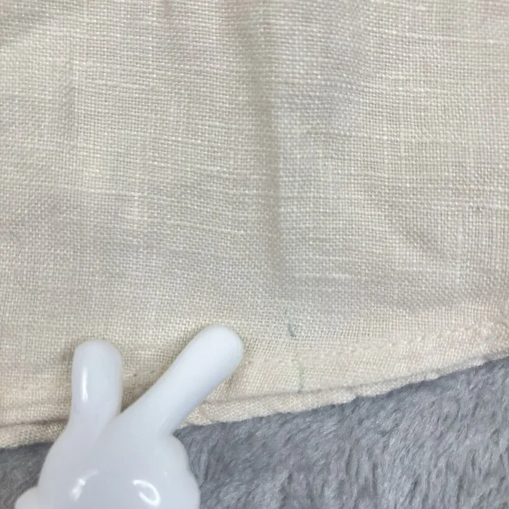J Crew Washed Linen Shirt Mens M Natural Beige Short Sleeve Button Front CH600 - Picture 9 of 13